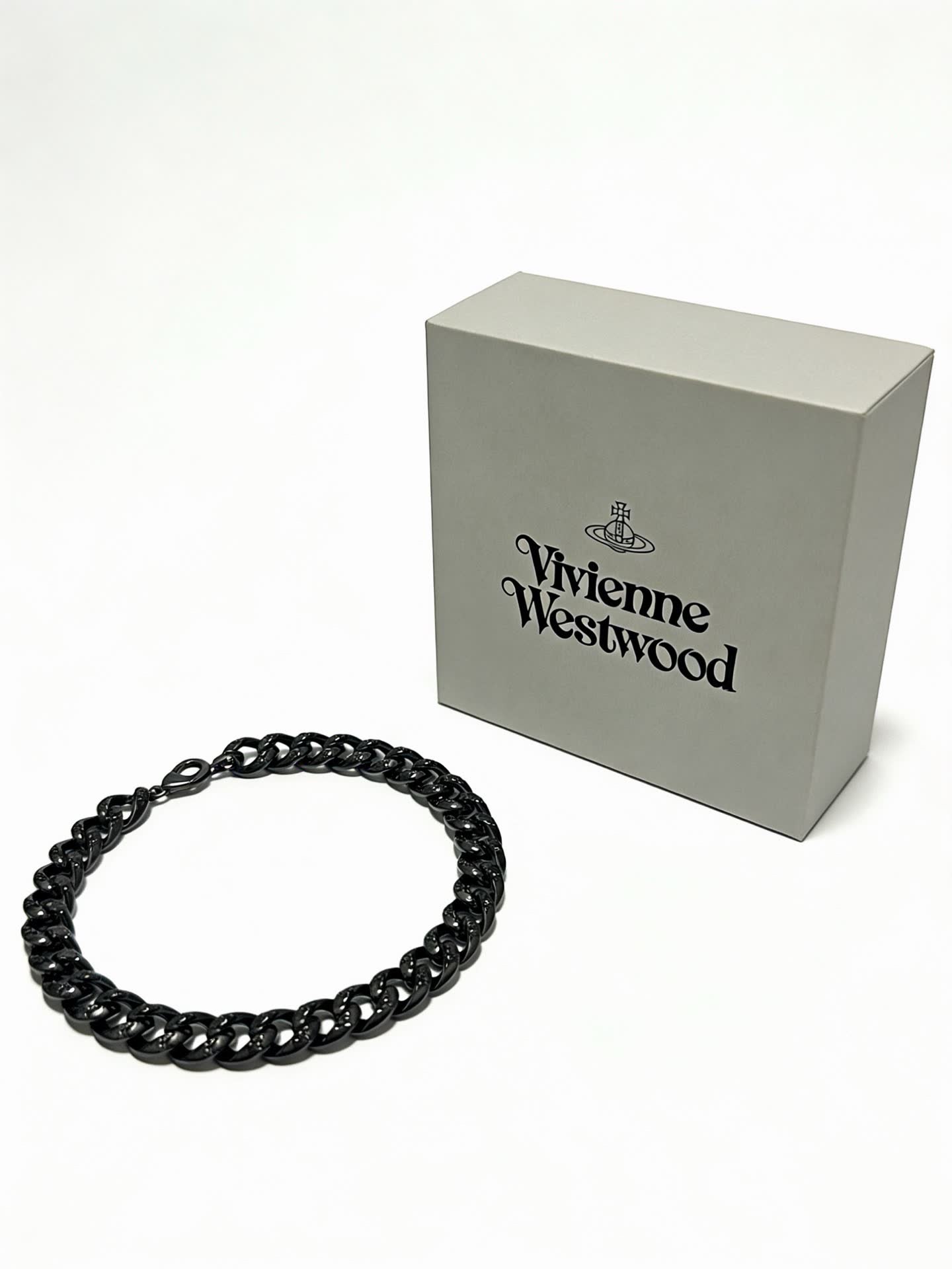 Vivienne Westwood Black Chain Bracelet